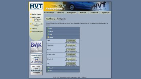 HVT Automobile Website
